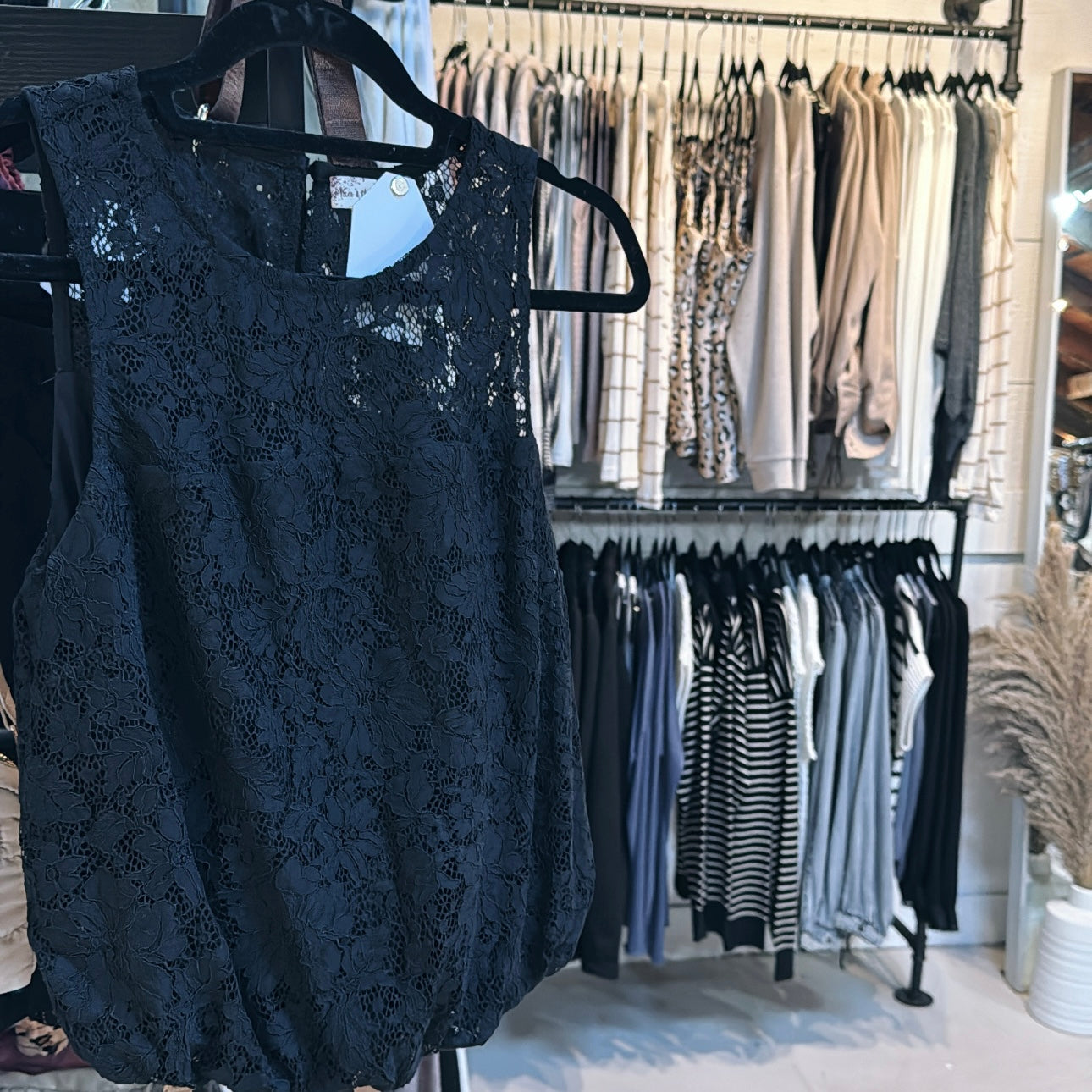 BubbleHem Lace Tank
