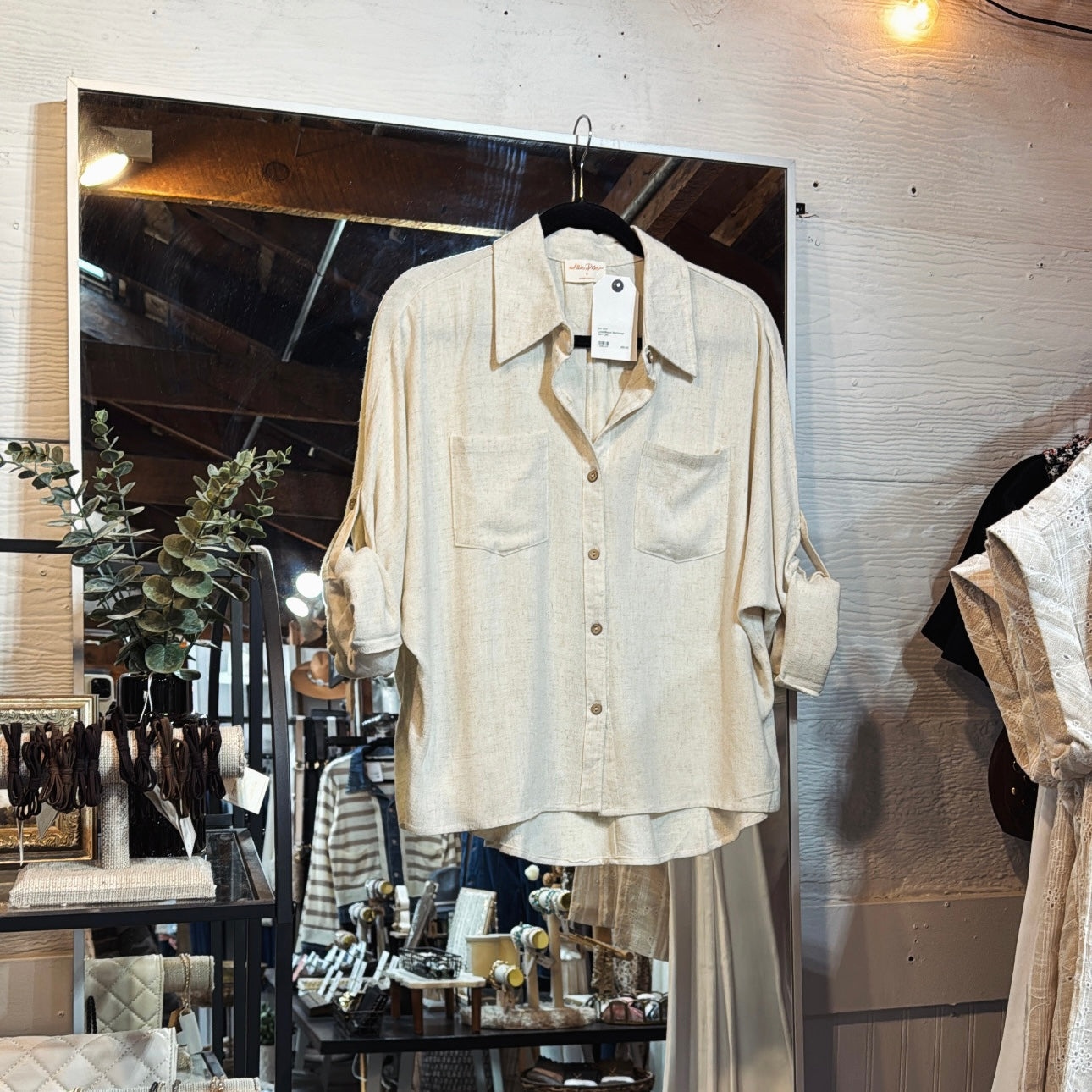 LinenBlend Buttonup - Natural