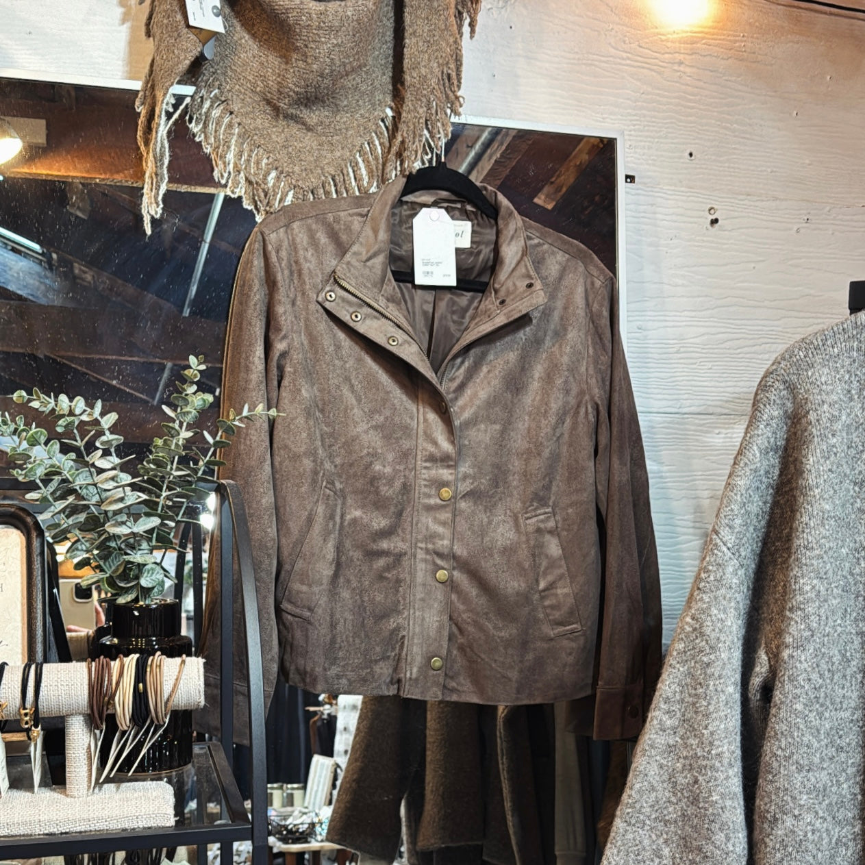 SuedeFeel Jacket - Chestnut