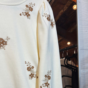 Floral Embroidered Sweatshirt