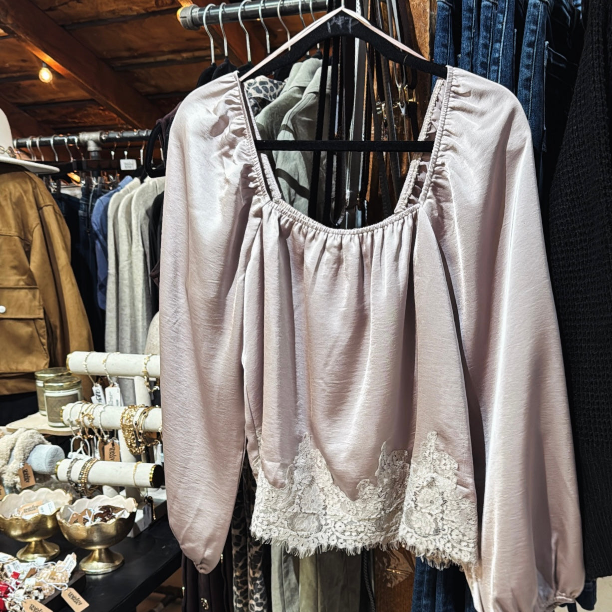 Satin&Lace Blouse
