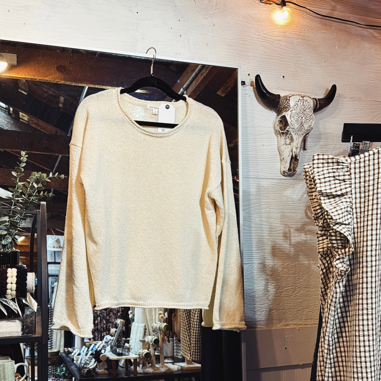 Textured Pullover Sweater
