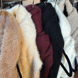 FauxFur Triangle Scarf