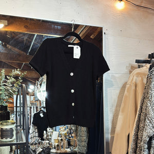 Waffle Textured SS Cardigan