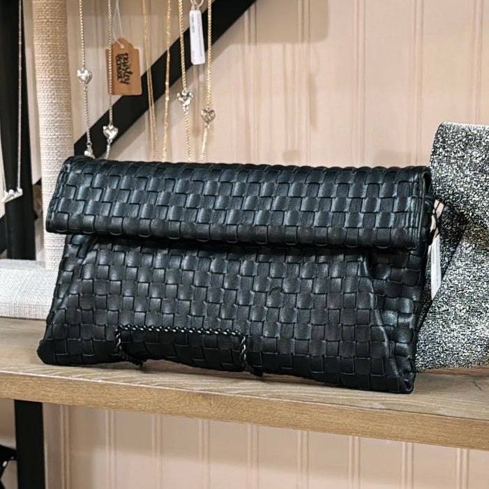 Priscilla Woven Clutch