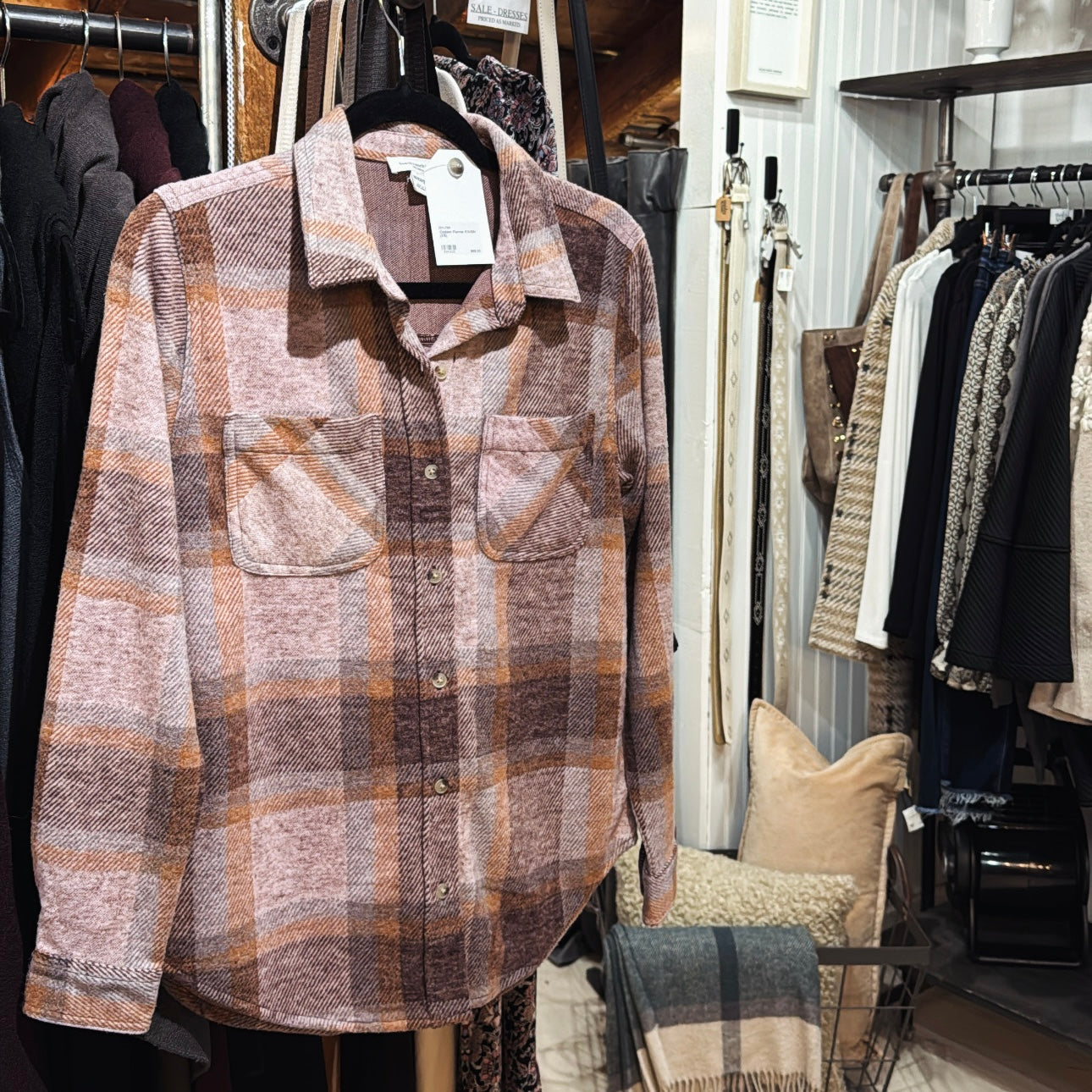 Coziest Flannel - Raisin