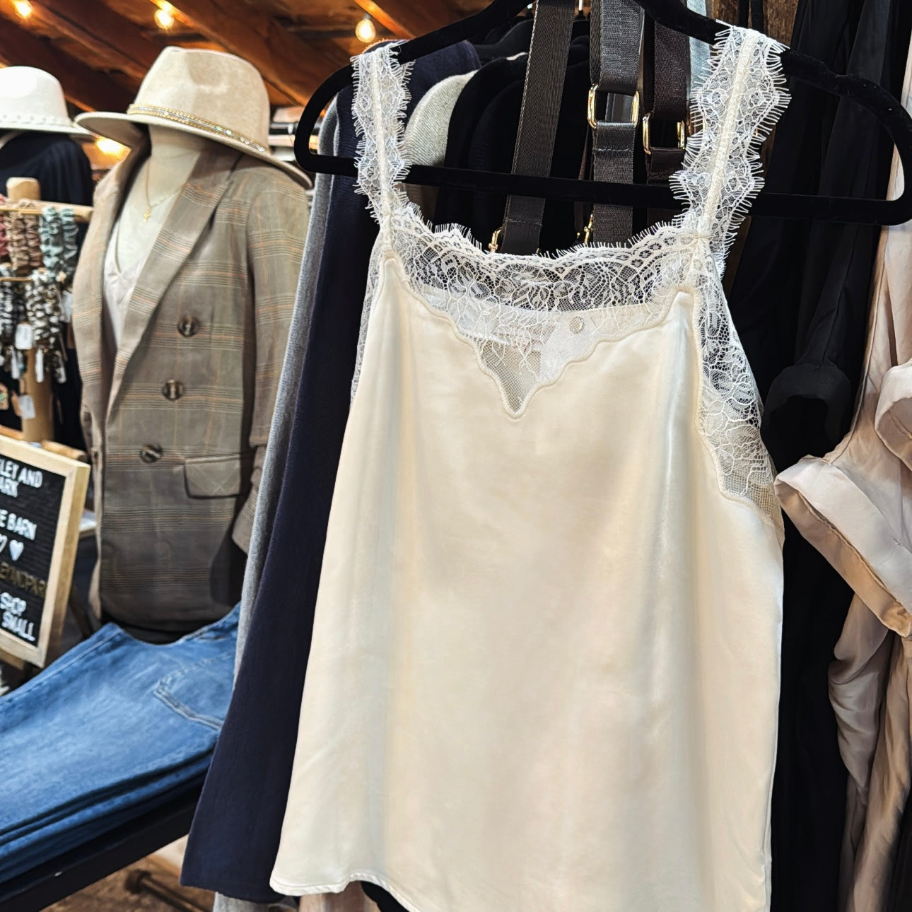 Lace&Satin Cami