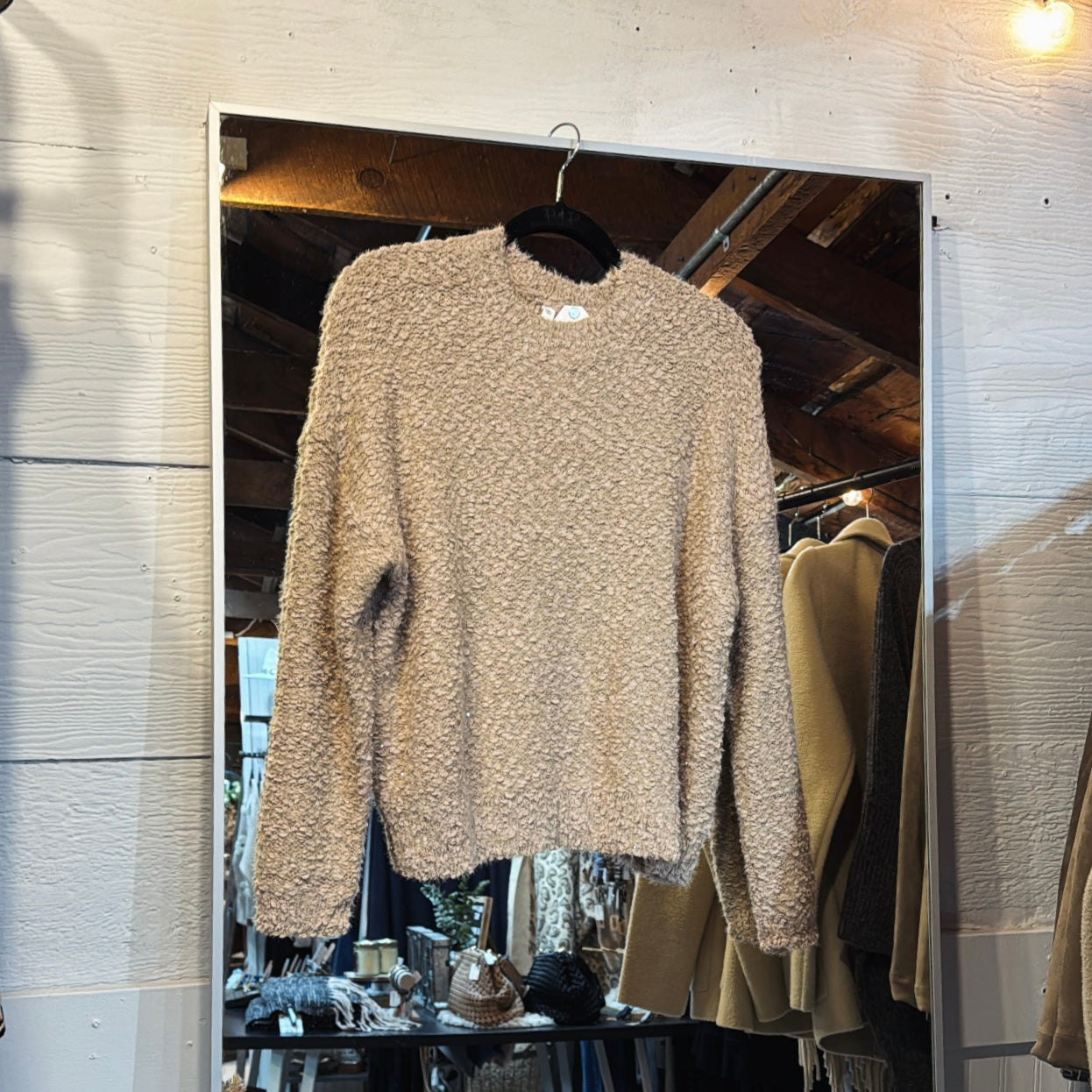 Sequin Popcorn Sweater