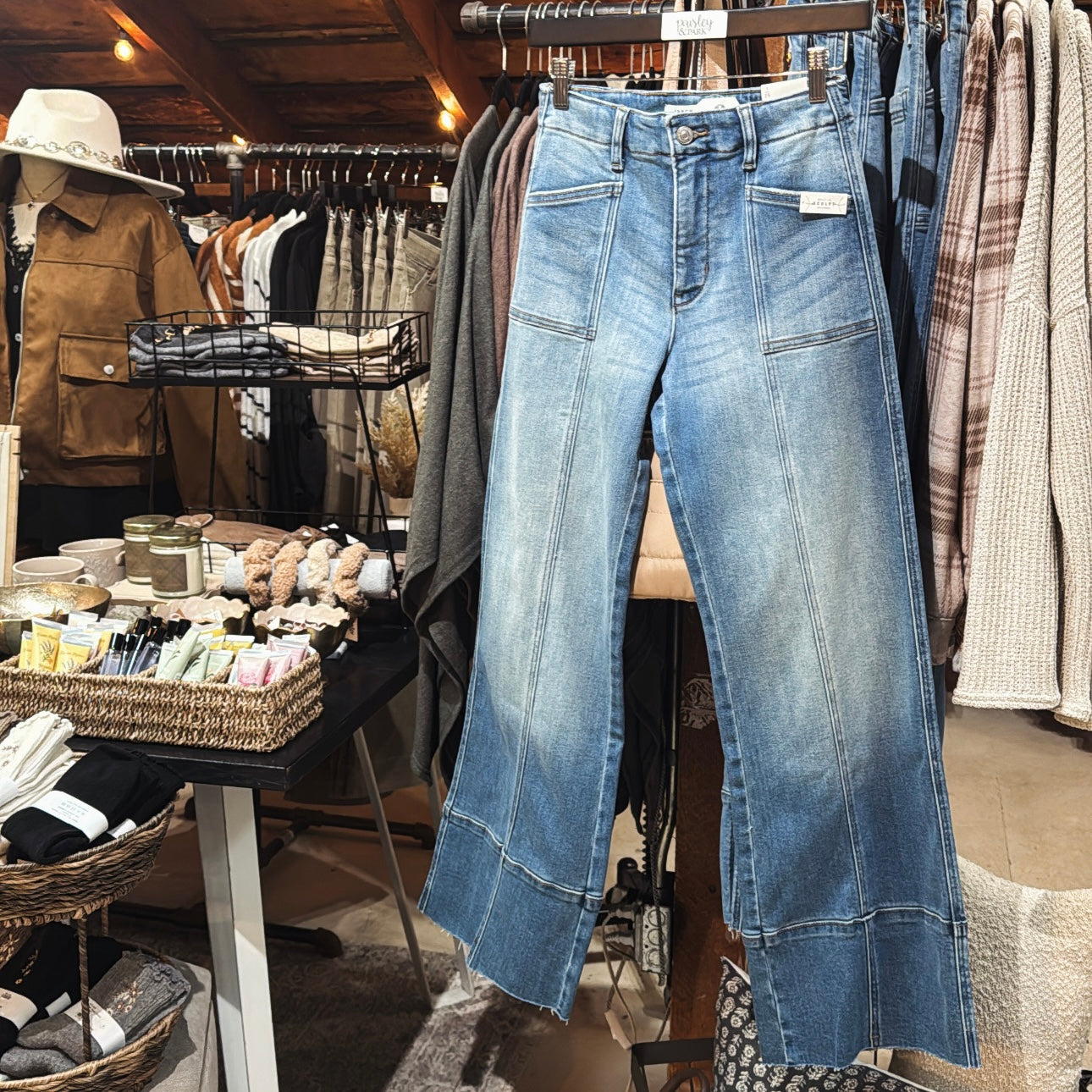 WideCuff Palazzo Jeans