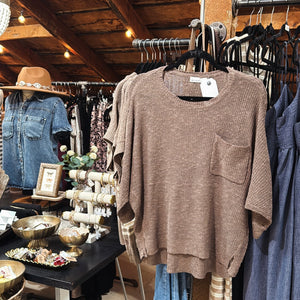 Dolman/Pocket Pullover - Coco