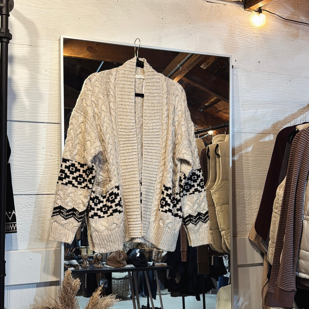 Cable&Aztec Cardigan