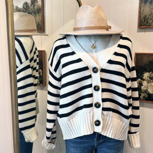 Knitted Stripe Cardigan