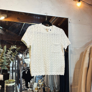 Crochet SS Pocket Tee