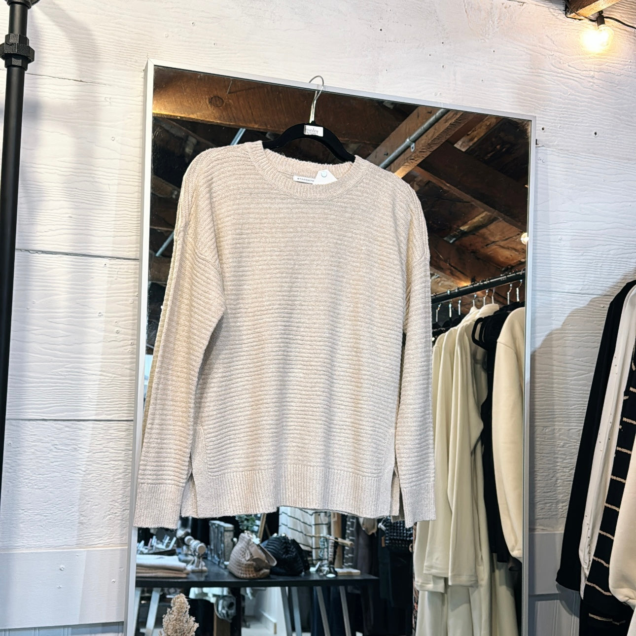 Horizontal Ribbed Pullover