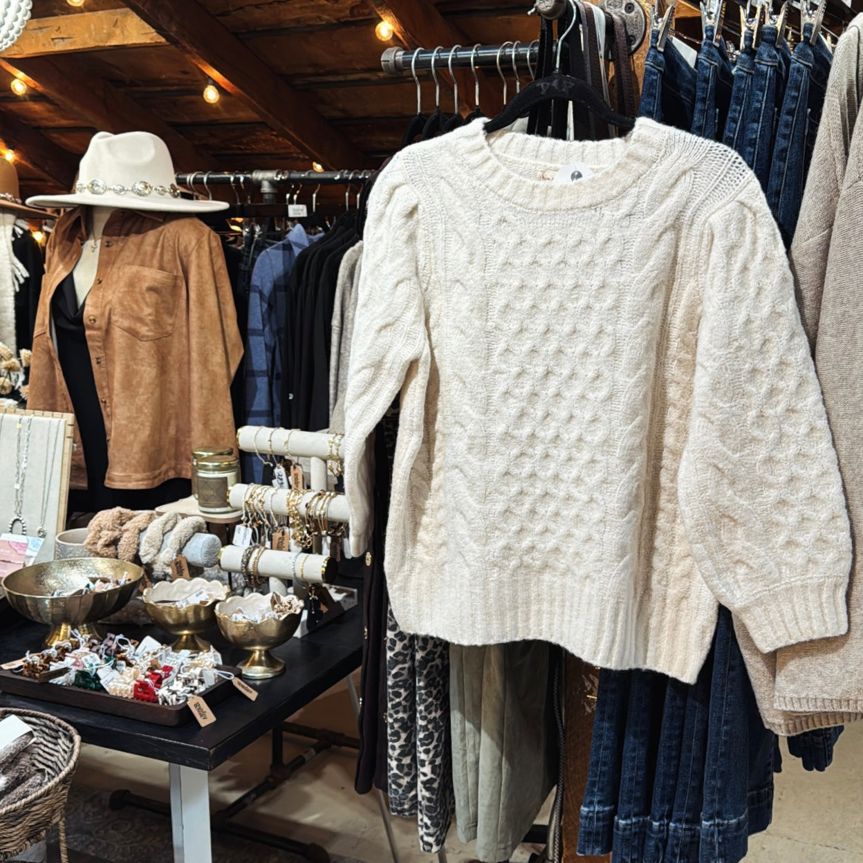 ChunkyCableKnit Sweater