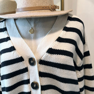 Knitted Stripe Cardigan