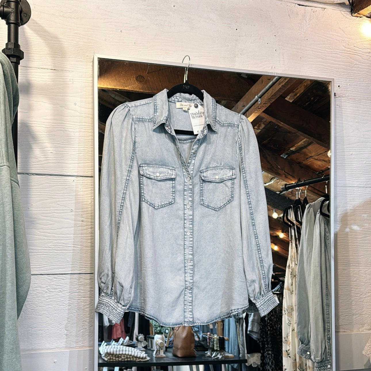 Pearl Snap Denim Shirt