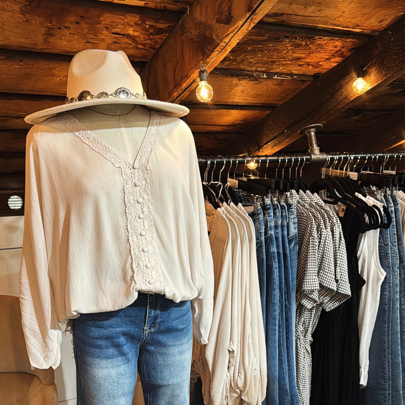 Crochet/Bubblehem Blouse