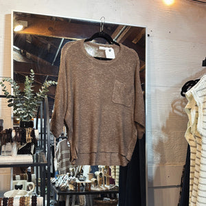 Dolman/Pocket Pullover - Coco