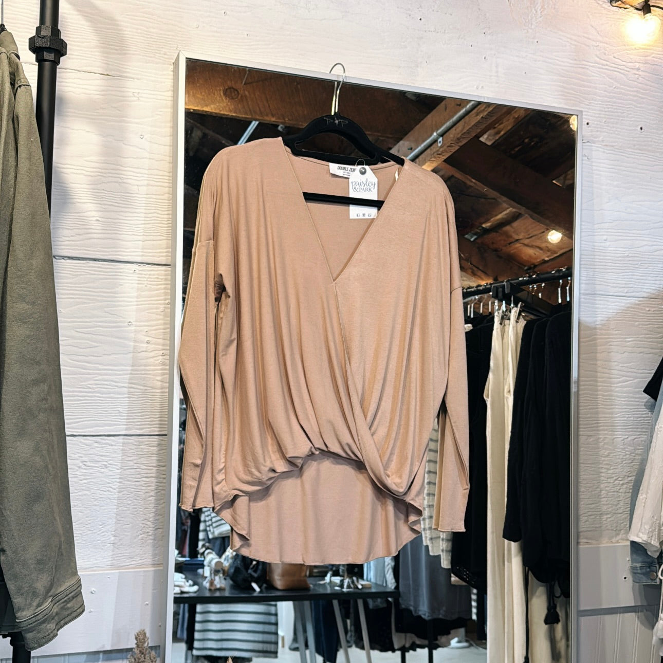 Draped Surplus Top