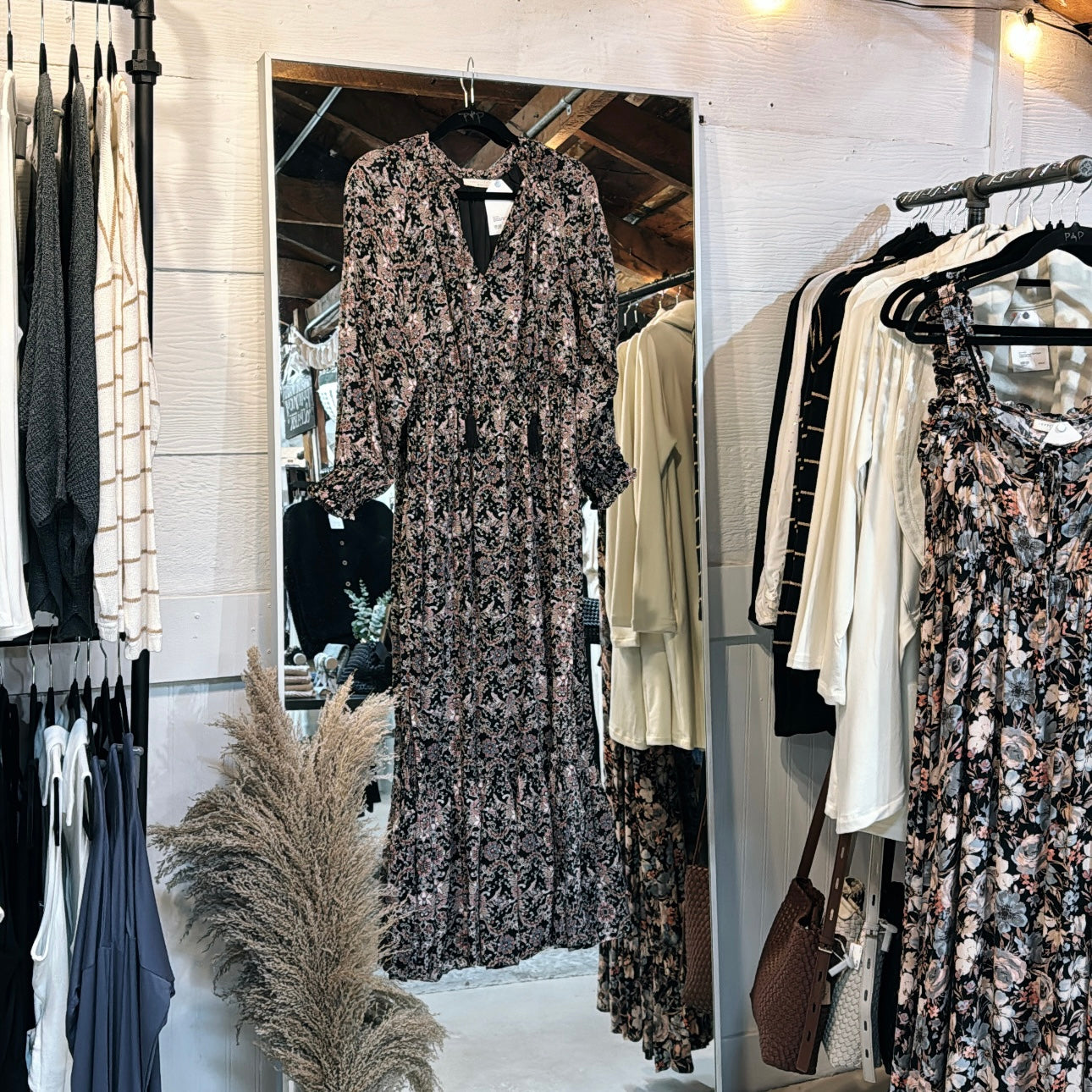 Floral LS Maxi Dress