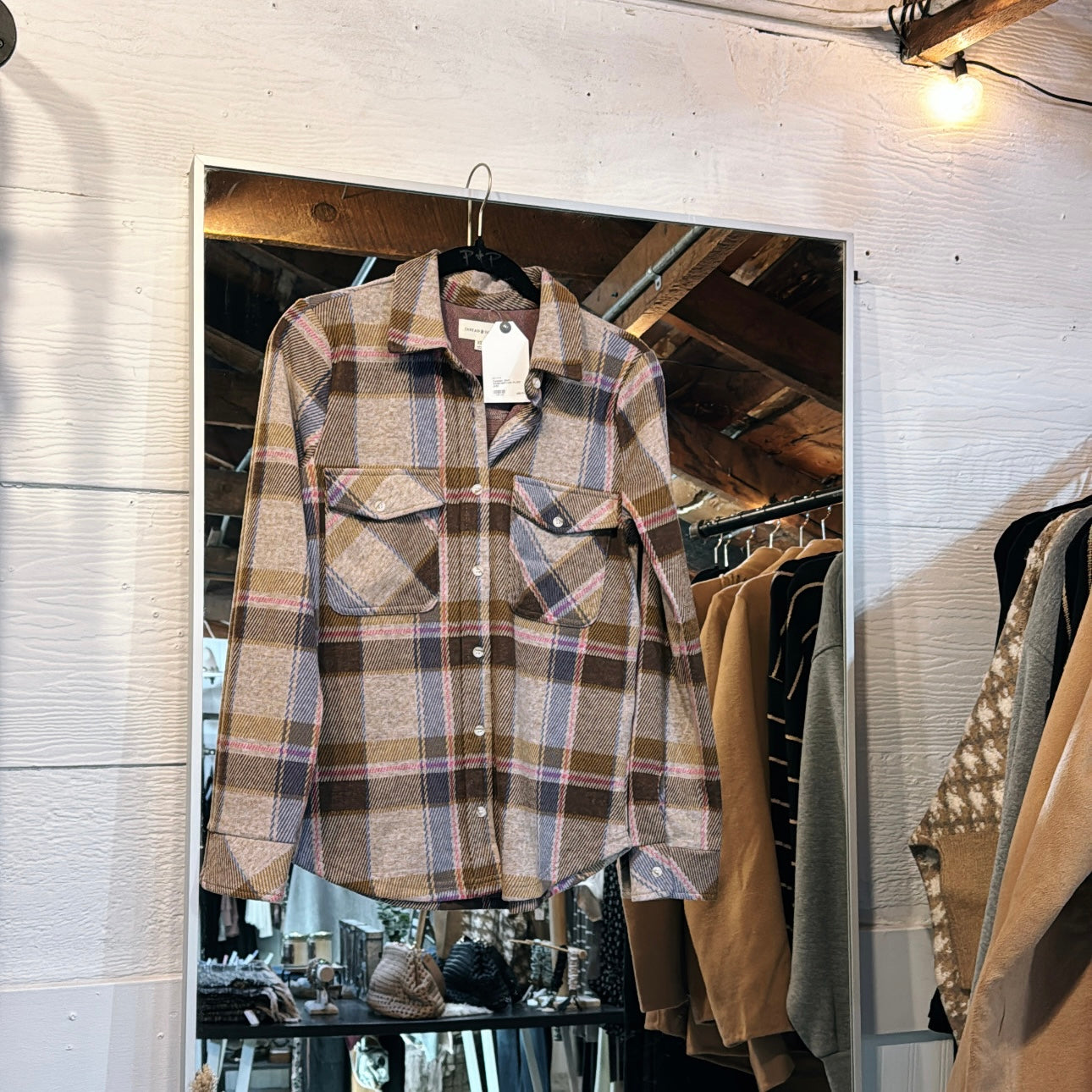 Cassian Shirt - Sand/Brown