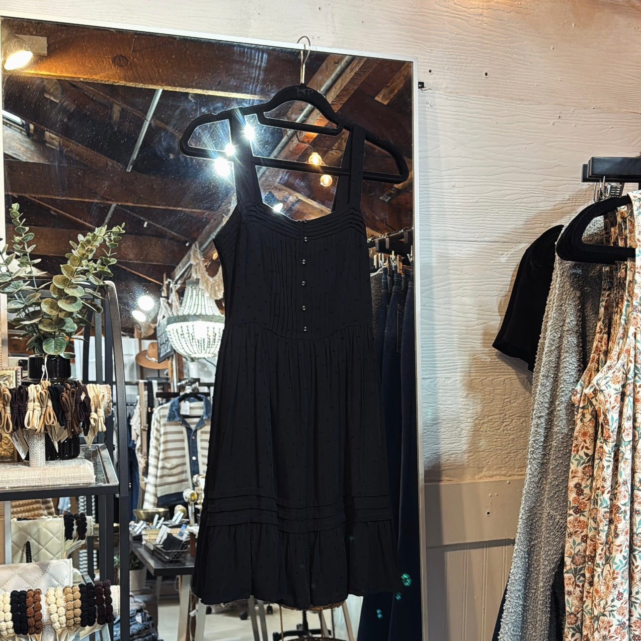 TexturedDot Mini Dress