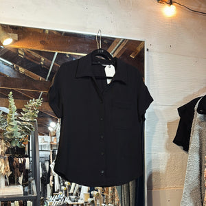 Collared SS Pocket Top