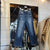 HR Crop Straight Jeans