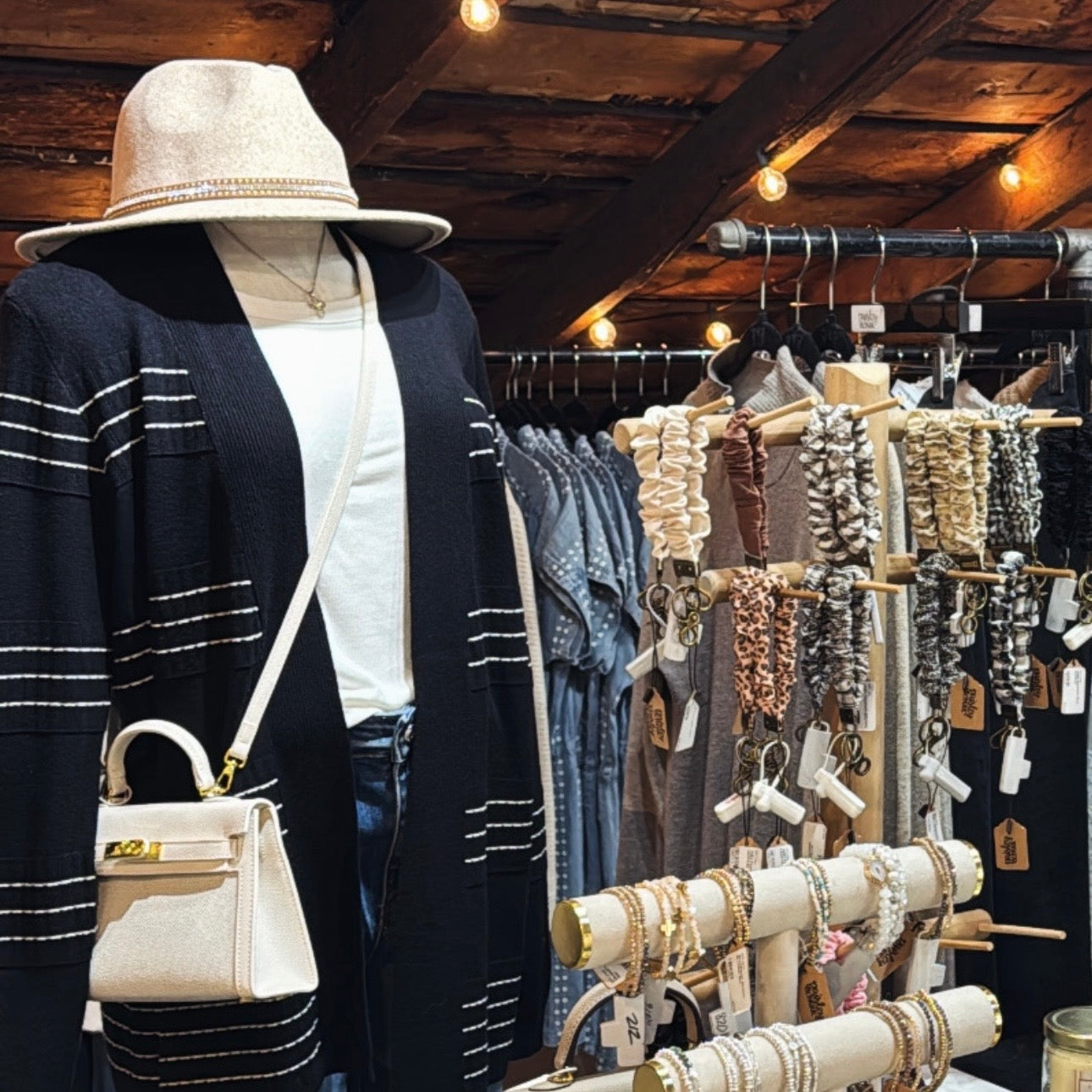 Stitch Striped Cardigan