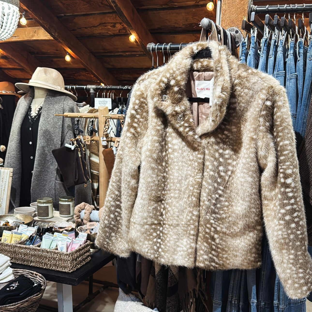 Fawn FauxFur Jacket