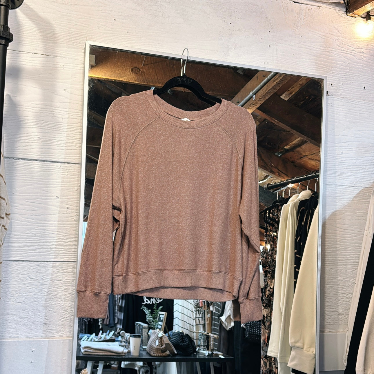 Brushed Dolman Slv Top