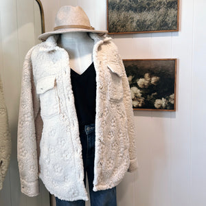 Floral Sherpa Jacket