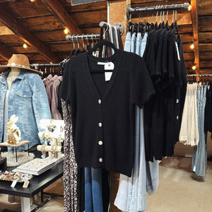 Waffle Textured SS Cardigan