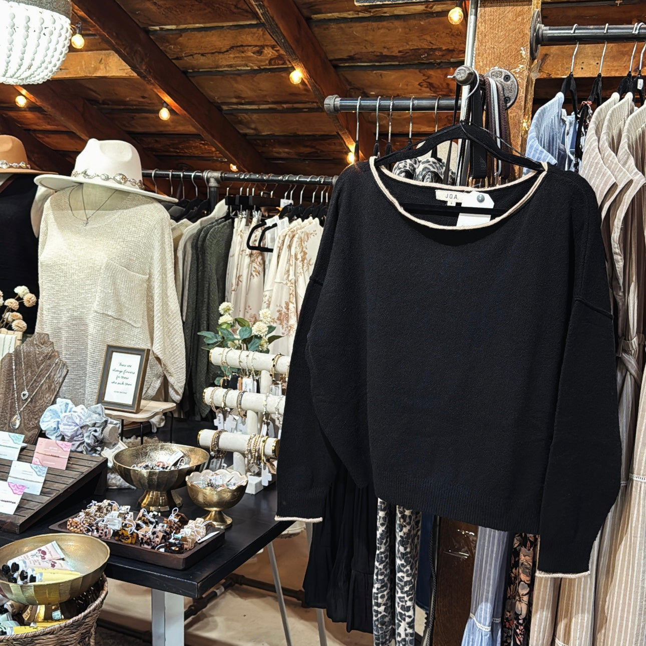 ContrastTrim Pullover