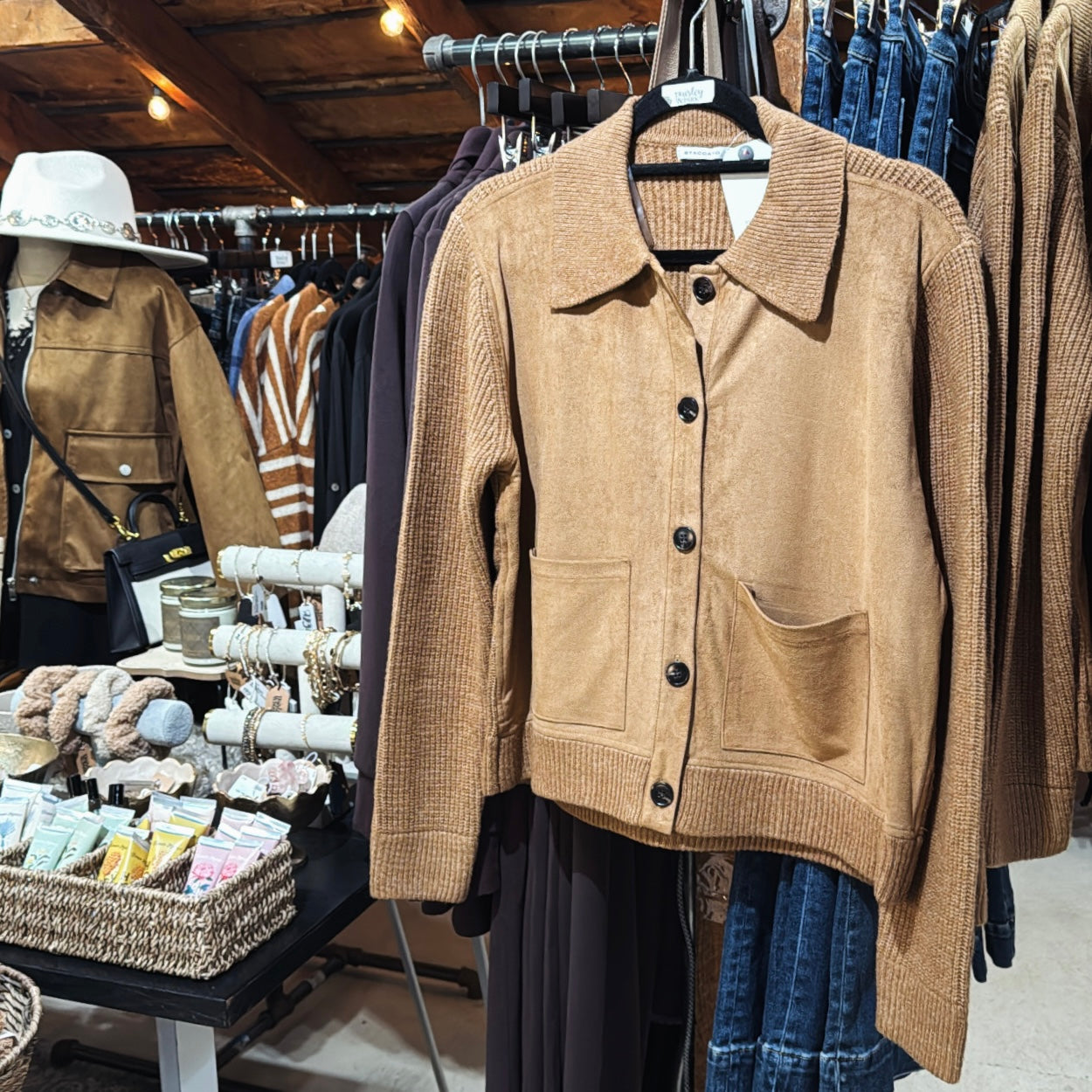 FauxSuede Sweater/Jacket
