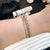 Chain&Rhinestone Bracelet