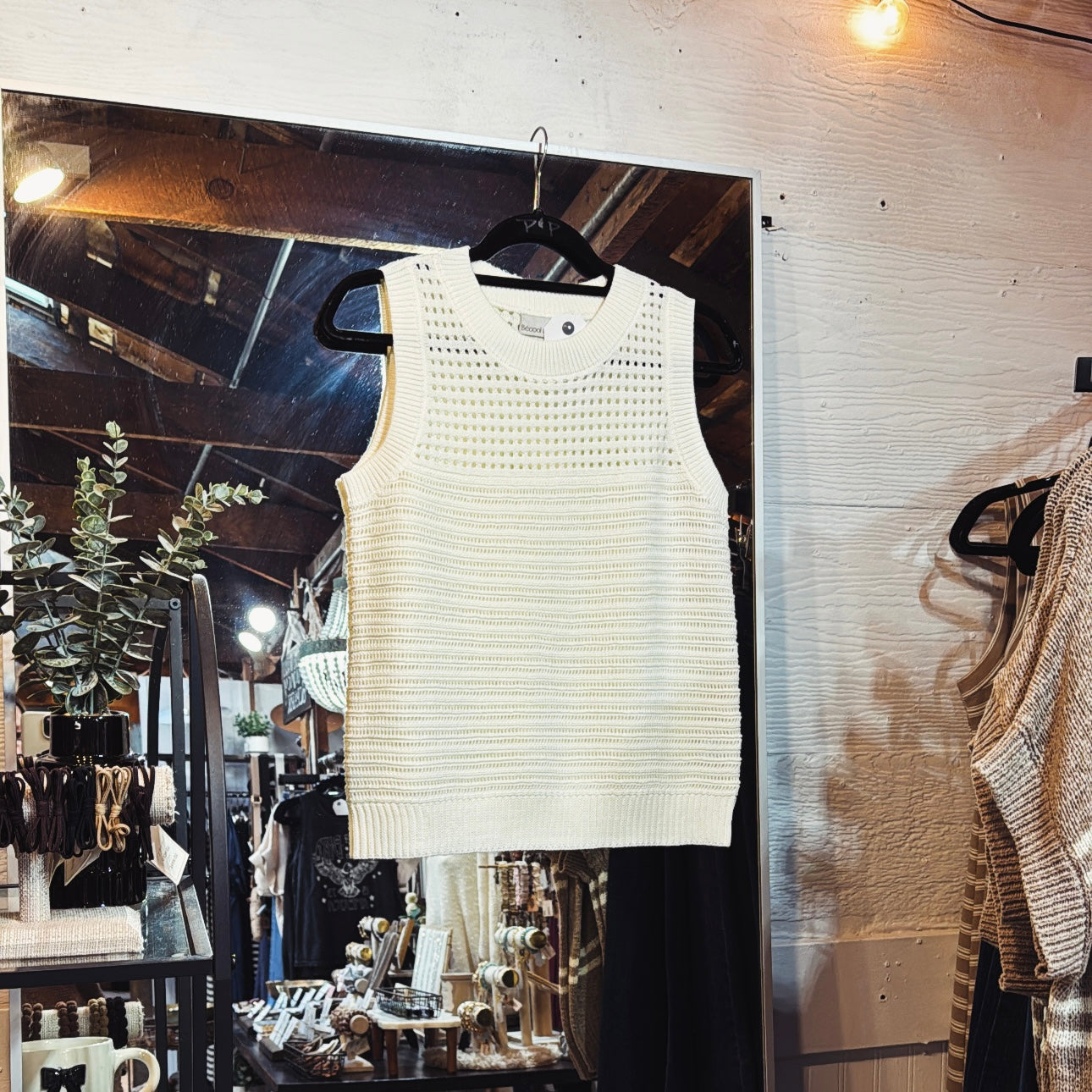 Crochet/Dot Knit Tank