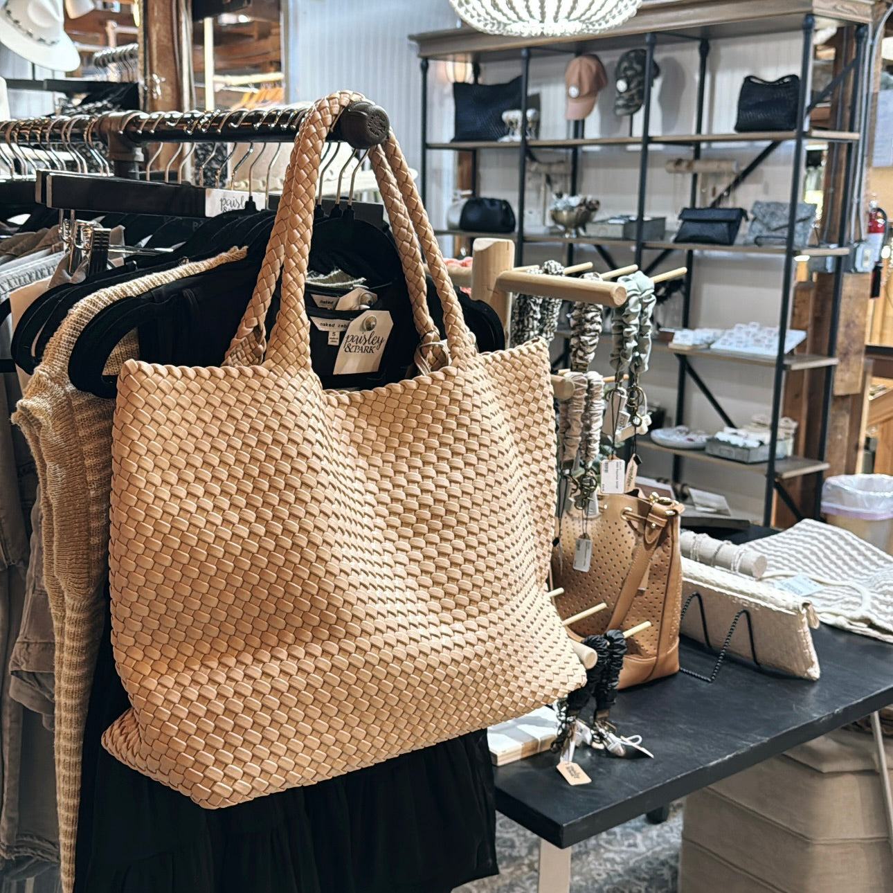 Solana Woven Tote - Paisley and Park