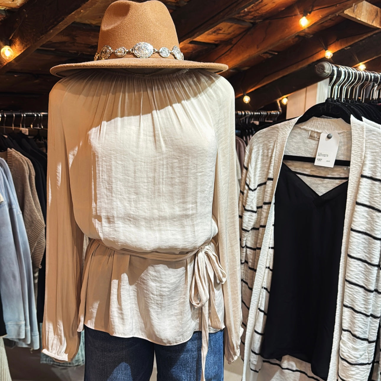 LS Blouse w/Belt