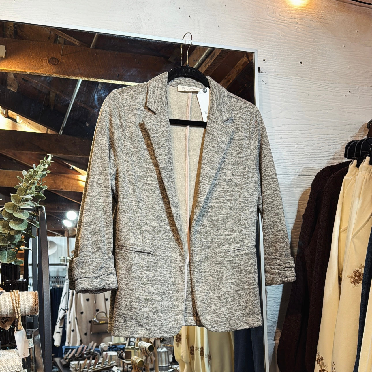 ShirredSleeve Blazer