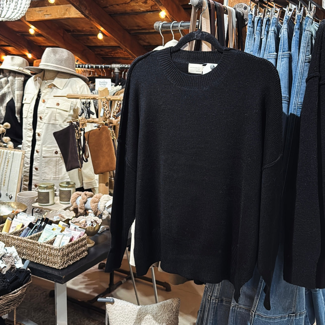 High/Low SplitHem Sweater