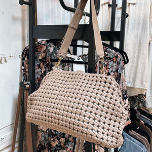 Woven Clutch w/Strap