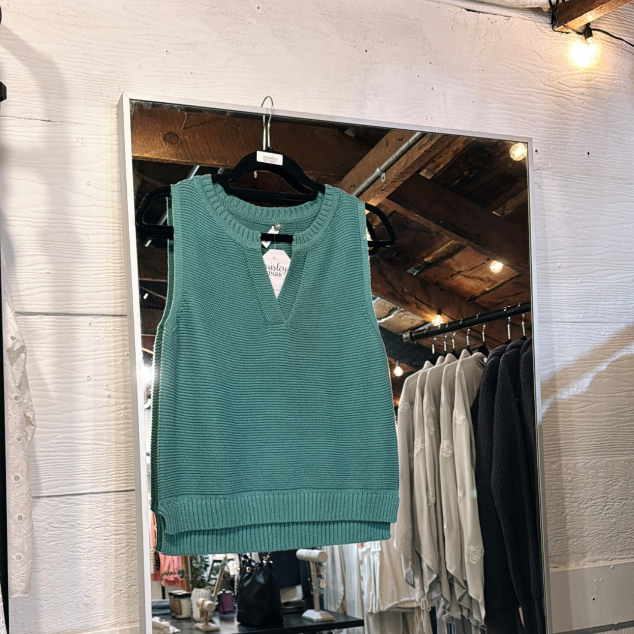 Notched Sweater Tank