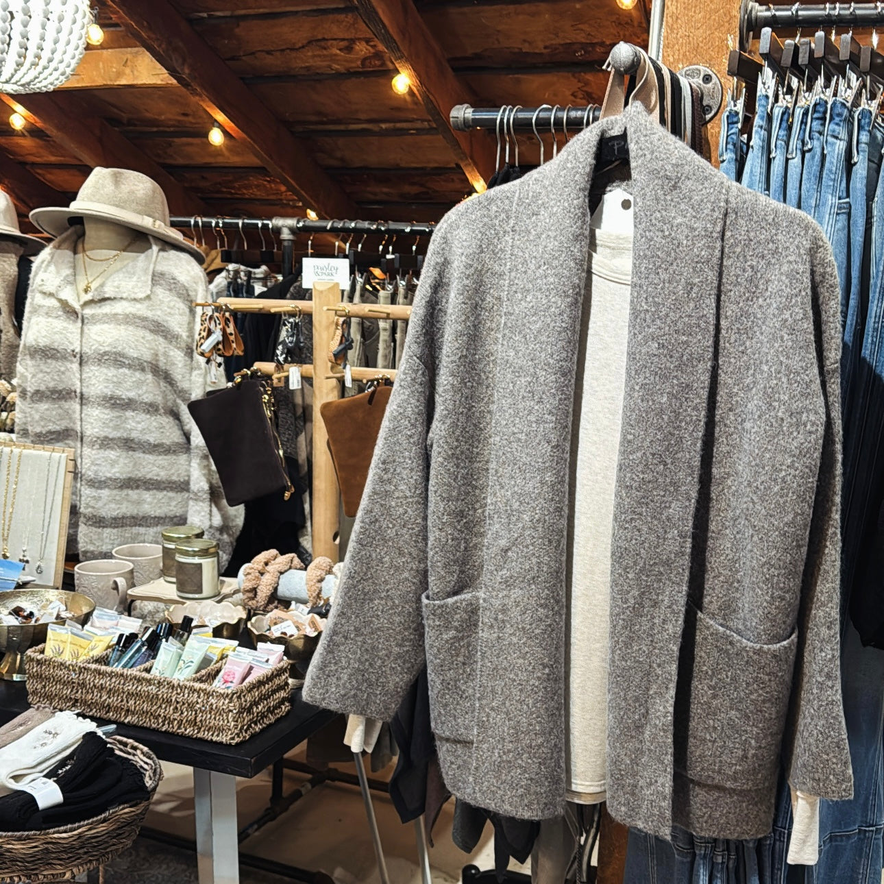 HeatheredShawl Cardigan