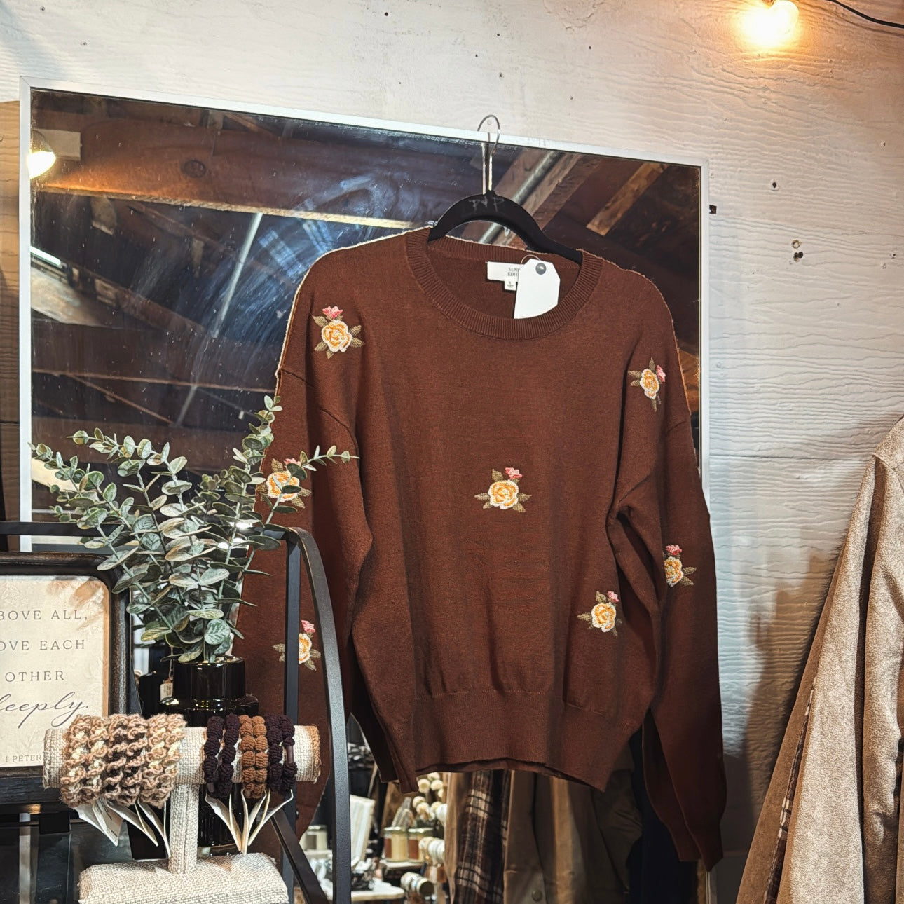 CrossStitch Floral Sweater