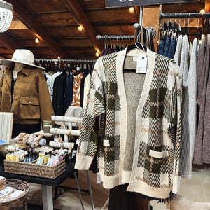 Plaid Cozy Cardigan
