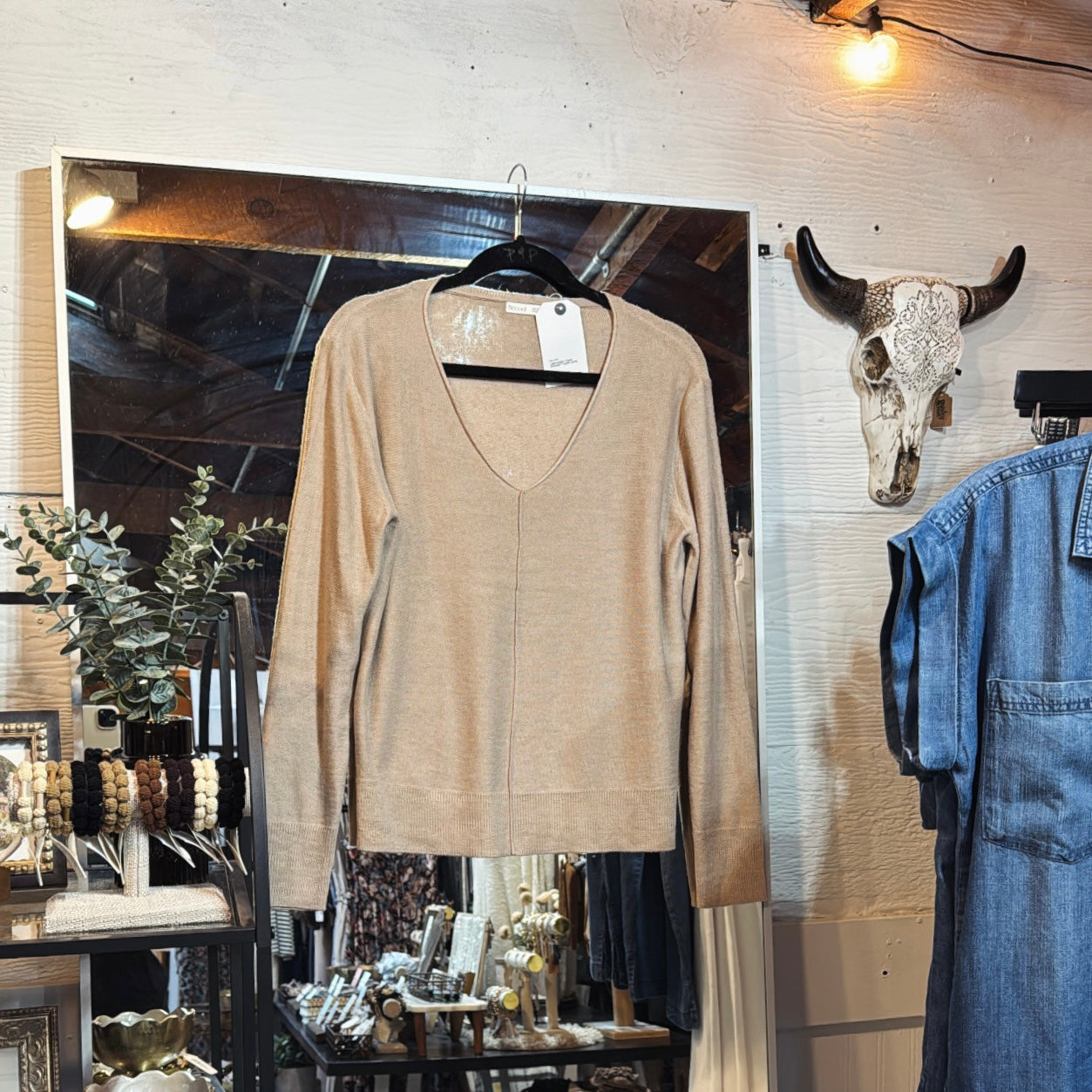 Lightweight Vneck Sweater
