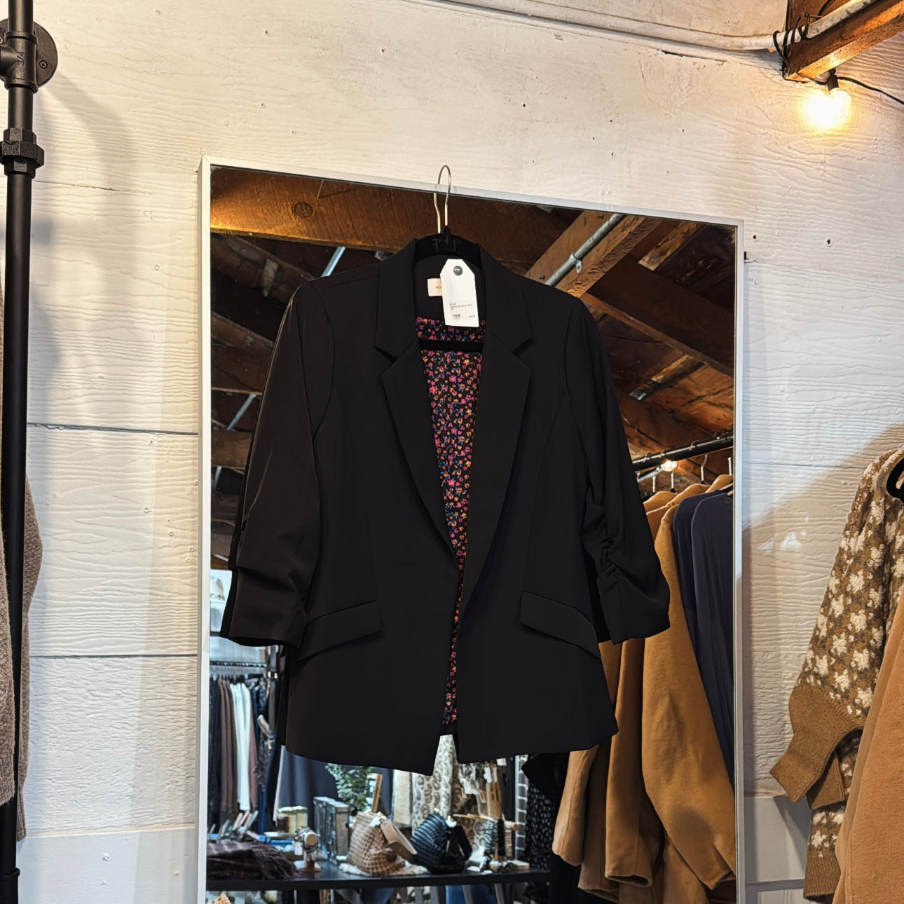 Cinched Sleeve Blazer