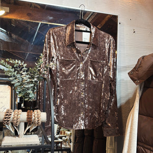 Crushed Velvet Buttonup